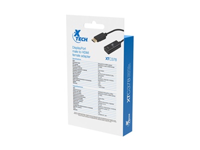 Xtech Adaptador - Xtech Adaptador Display Port (M) a HDMI (H