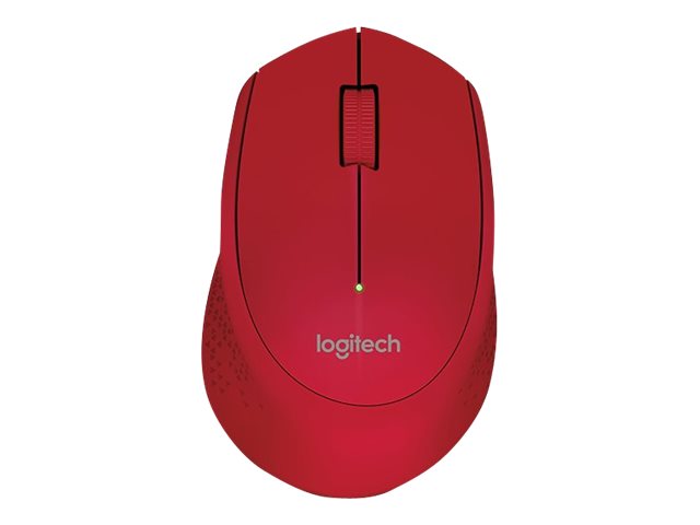 Logitech M280 Rojo | Mouse Inalámbrico Óptico Ergonómico