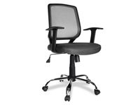 Xtech Silla - Xtech Perugia Chair Exec Black/w/arm/mesh XTF-