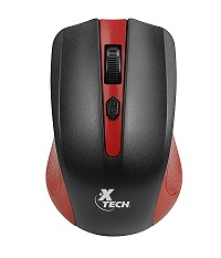 Xtech Mouse Inalámbrico 1600DPI Rojo | Precisión y Confort 2.4GHz