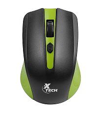 Xtech Mouse Inalámbrico 1600DPI Verde | Precisión y Comodidad