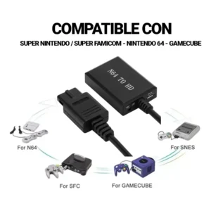Adaptador Hdmi Para Super Nintendo Nintendo 64 Gamecube - Imagen 3