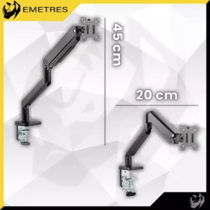 Brazo Para Monitor, Base Monitor Escritorio, Soporte Para Monitor, Soportes Para Pantallas Monitor 17 A 32 Pulgadas, Base Tv Brazo 32 Pulgadas Emetres - Imagen 3
