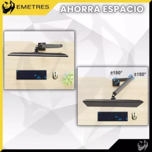 Brazo Para Monitor, Base Monitor Escritorio, Soporte Para Monitor, Soportes Para Pantallas Monitor 17 A 32 Pulgadas, Base Tv Brazo 32 Pulgadas Emetres - Imagen 5
