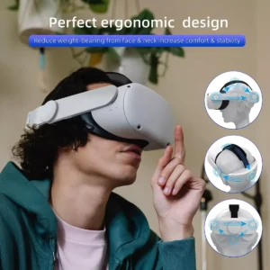 Correa Elite Cabeza Para Oculus Quest 2 Comoda Ajustable - Imagen 4