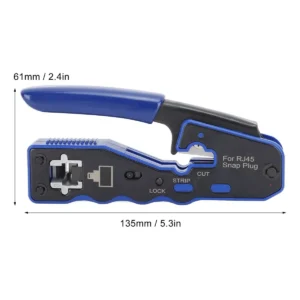 Crimpeadora Rj45 Cat6 Anticorte Profesional Cable De Red - Imagen 7