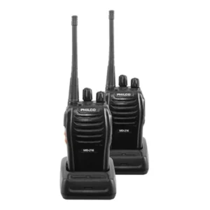 Radio Transmisor Philco Md216 2uni Ideal Guardias -bascotel Color Negro - Imagen 2