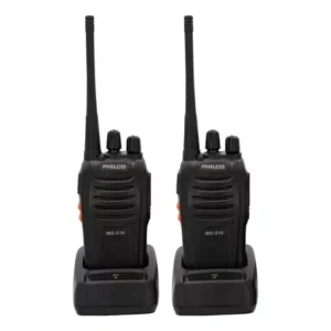Radio Transmisor Philco Md216 2uni Ideal Guardias -bascotel Color Negro - Imagen 4