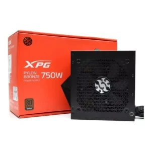 XPG Pylon fuente pc gamer 750w atx 80 plus bronze cooler 120 color negro - Imagen 1